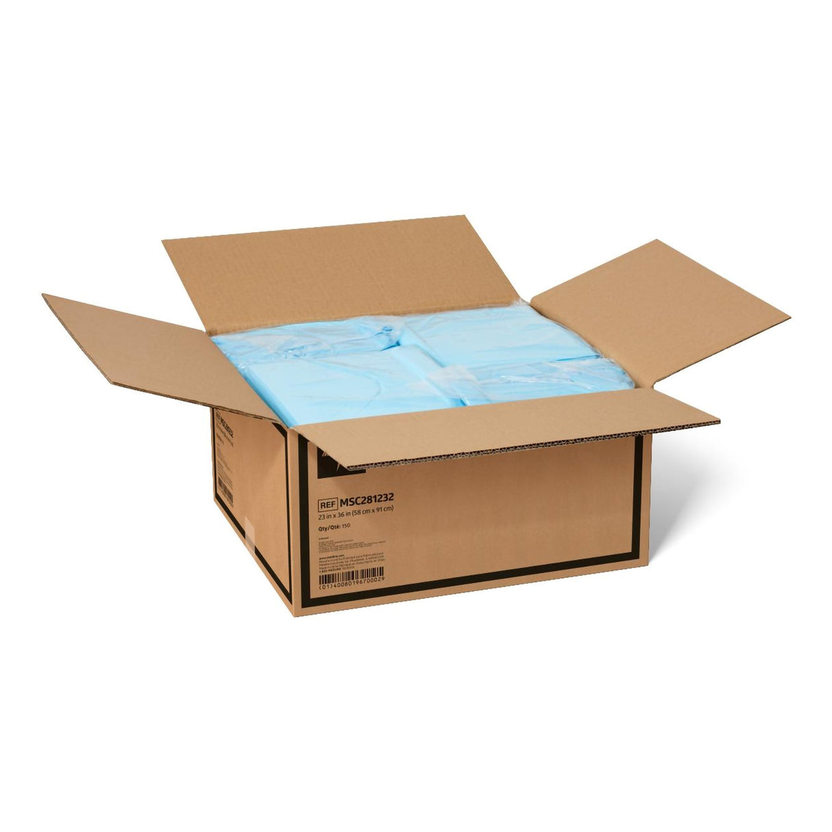 Disposable Underpad Protection Plus® 23 X 36 Inch Fluff / Polymer Light Absorbency - BeHope