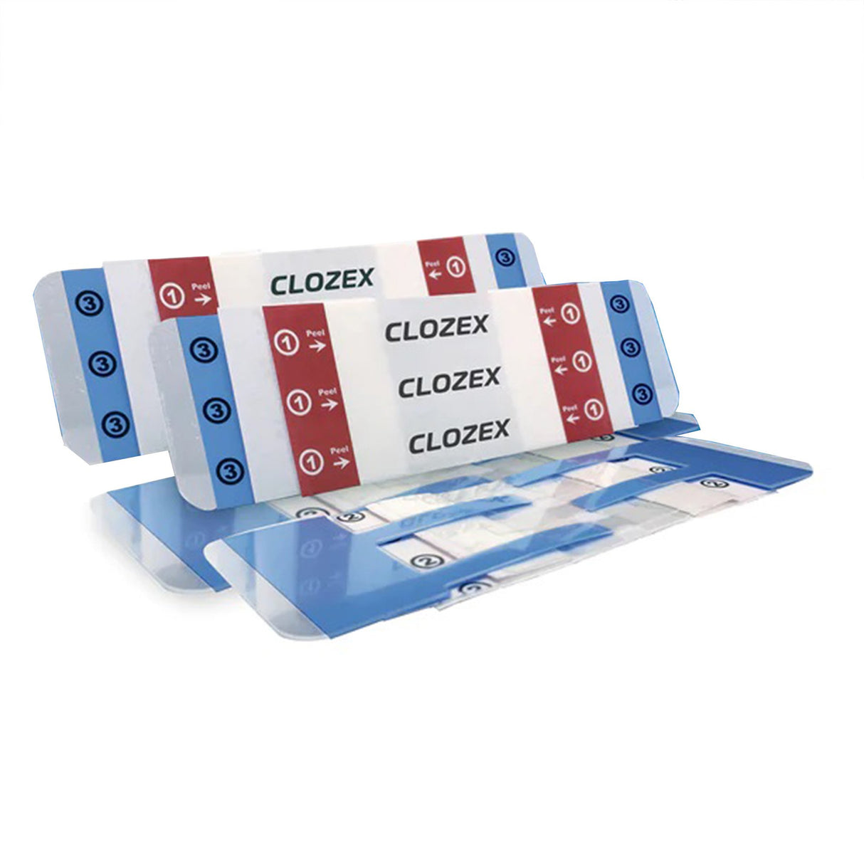 Skin Closure Device Clozex® 1-1/2 X 1-3/8 Inch Polyurethane, Polyester, Medical Grade Acrylic Interlaced Closure Strip Clear - BeHope