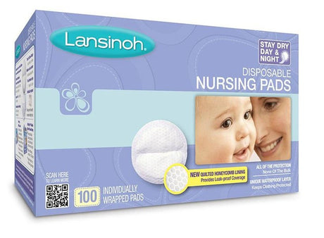 Nipple Shield Lansinoh® One Size Fits Most Cotton Disposable - BeHope