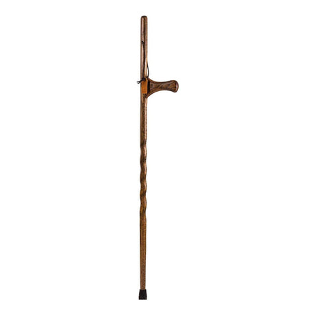 Walking Stick Brazos™ Dual Purpose Staff Wood 55 Inch Height Wood Grain - BeHope