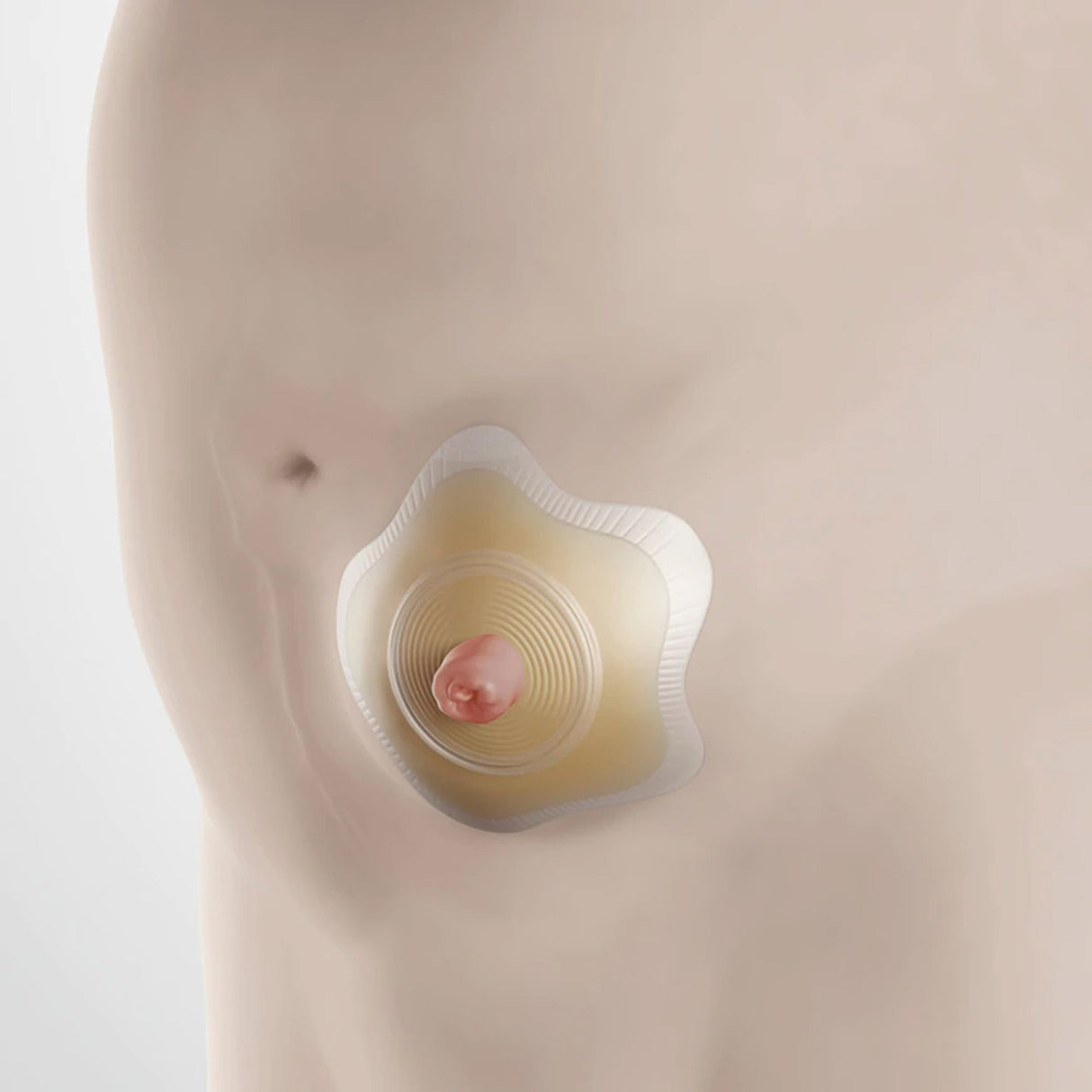 Ostomy Barrier SenSura® Mio Convex Flip Precut, Extended Wear Elastic Adhesive 50 mm Flange Red Code System 1-3/16 Inch Opening - BeHope