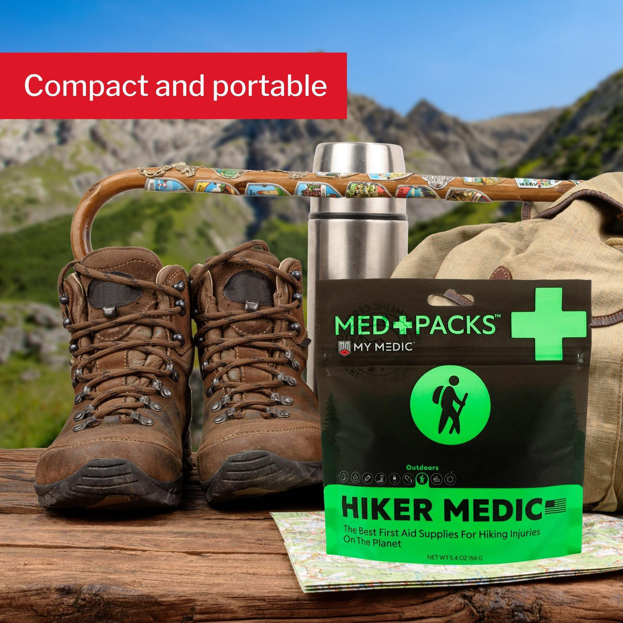 First Aid Kit My Medic™ MED PACKS Hiker Medic Plastic Pouch - BeHope