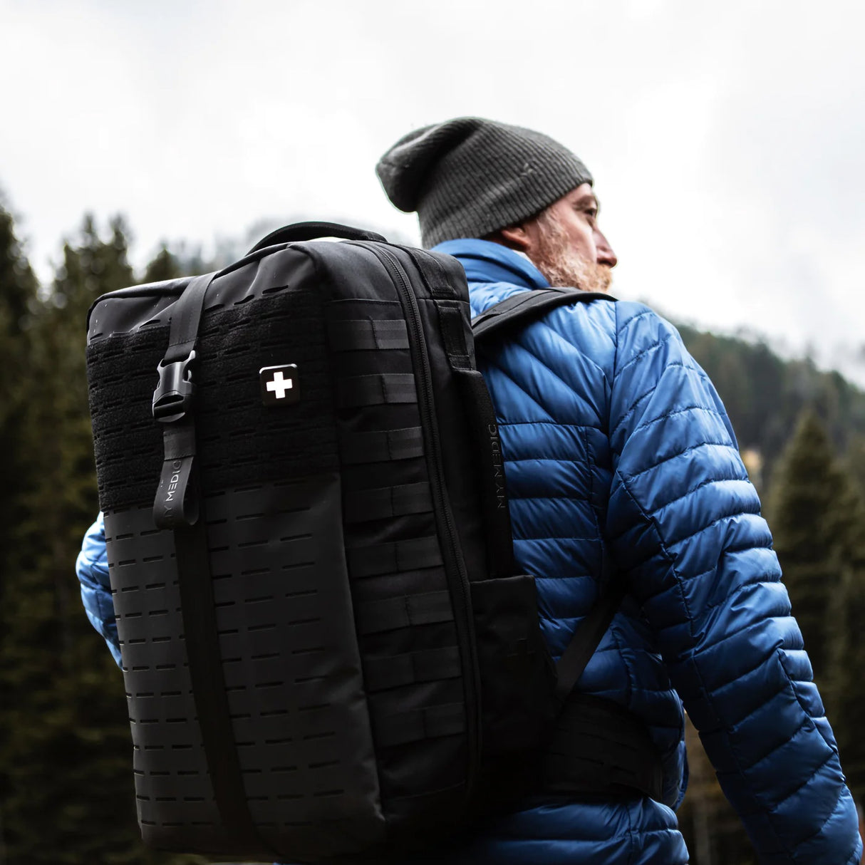 First Aid Kit My Medic™ The MEDIC Pro 10 Person Gray Nylon Backpack - BeHope