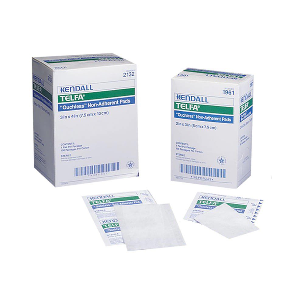 Non-Adherent Dressing Telfa™ Ouchless 3 X 8 Inch NonSterile 200 per Pack - BeHope