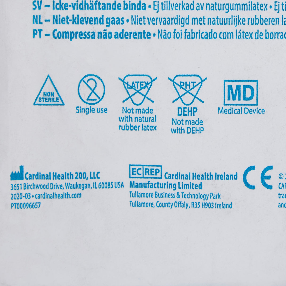 Non-Adherent Dressing Telfa™ Ouchless 8 X 10 Inch NonSterile 125 per Pack - BeHope