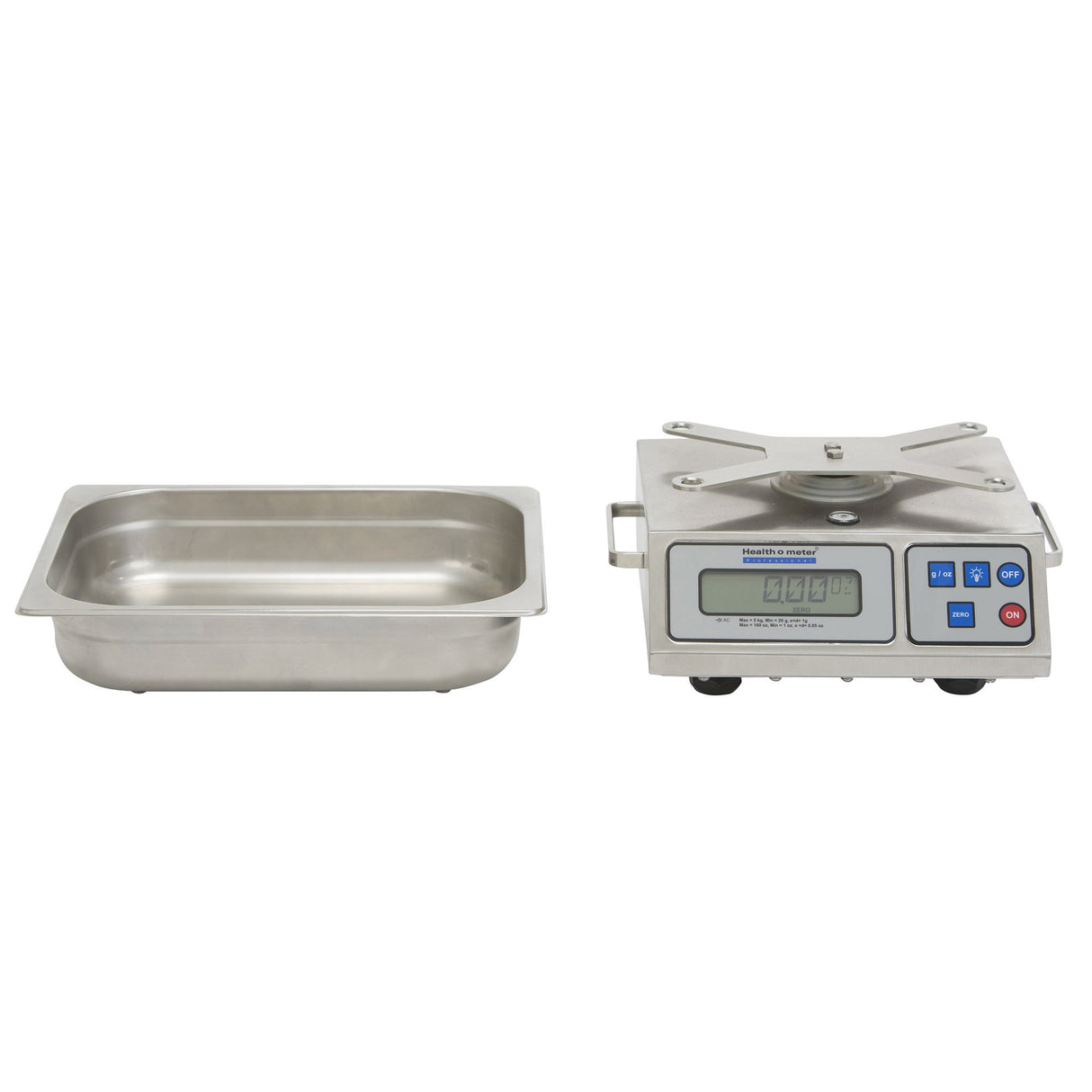 Food / Lab Scale Health O Meter® LCD Display 176 oz / 5000 Gram Capacity Stainless Steel AC Power - BeHope