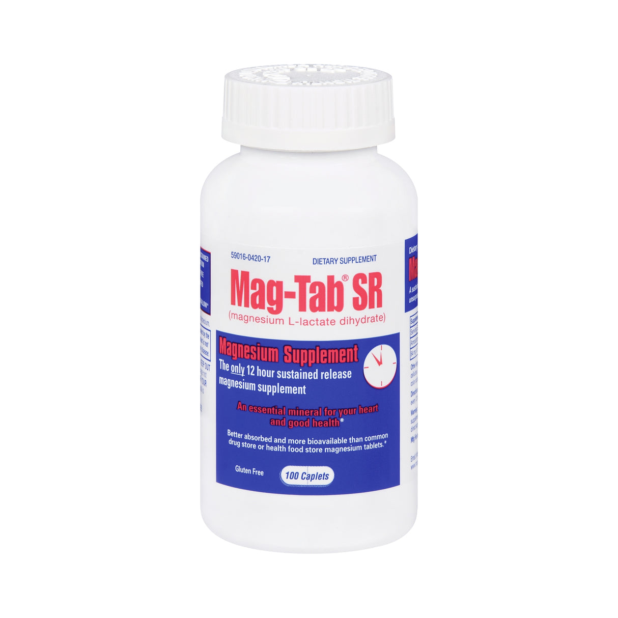 Mineral Supplement Mag-Tab® SR Magnesium 84 mg Strength Tablet 100 per Pack - BeHope