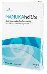 Honey Impregnated Wound Dressing MANUKAhd Lite® Rectangle 4 X 5 Inch Sterile - BeHope
