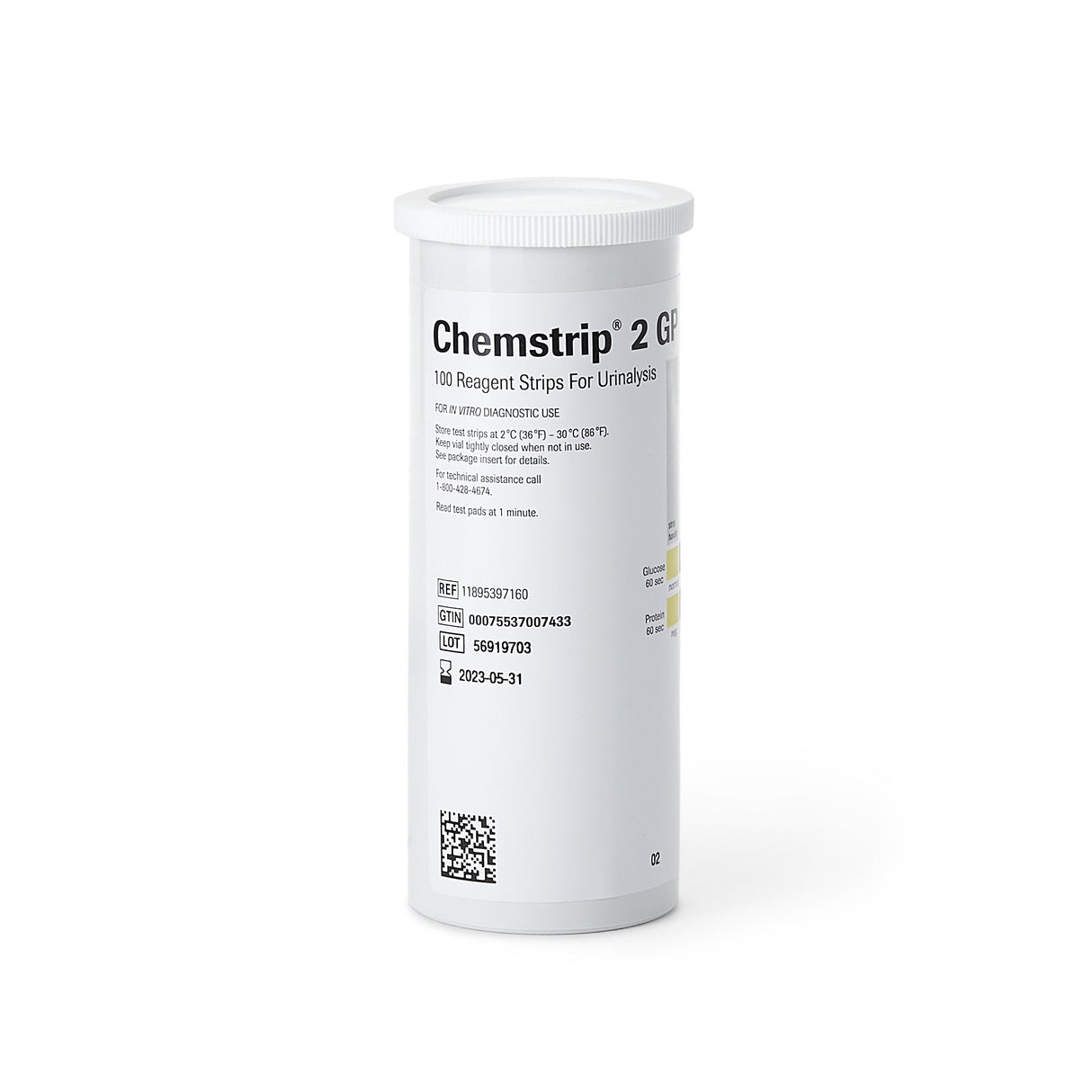 Urinalysis Reagent Chemstrip®2 Glucose, Protein For Urinalysis - BeHope