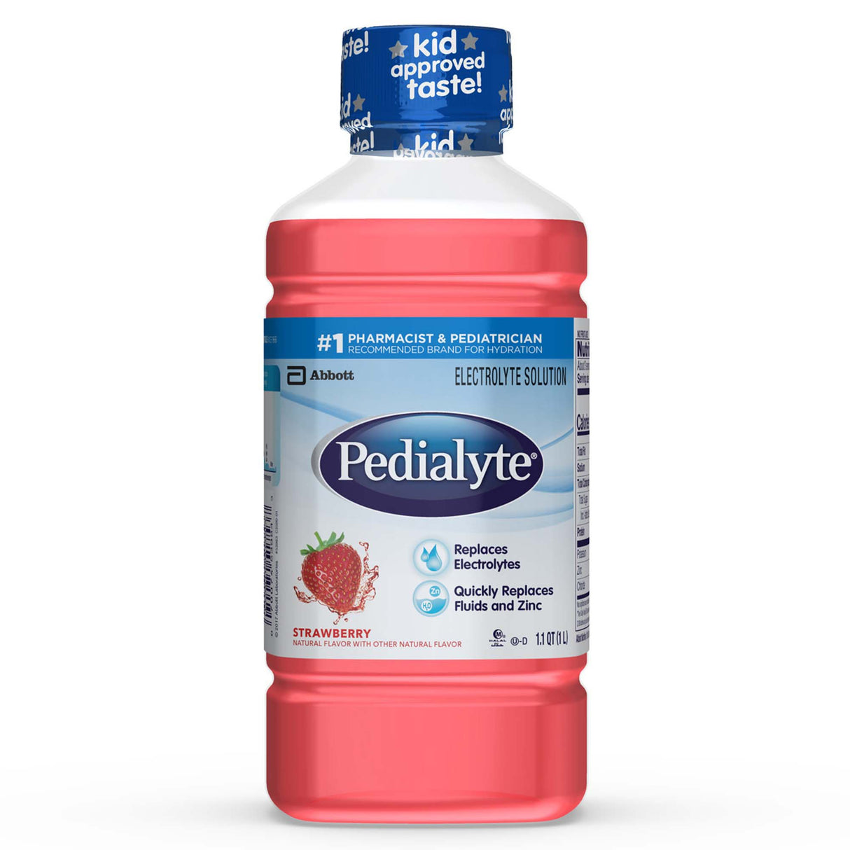 Oral Electrolyte Solution Pedialyte® Classic Strawberry Flavor 33.8 oz. - BeHope