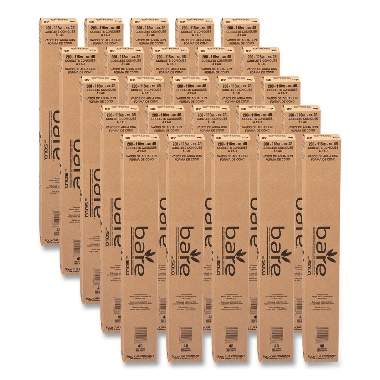 4 oz. Paper Paper Cone Cup White Disposable - BeHope