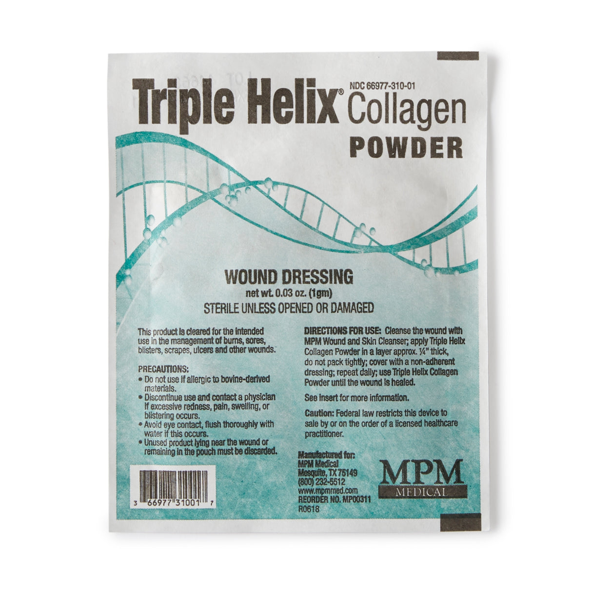 Collagen Powder Triple Helix® Sterile 1 Gram - BeHope