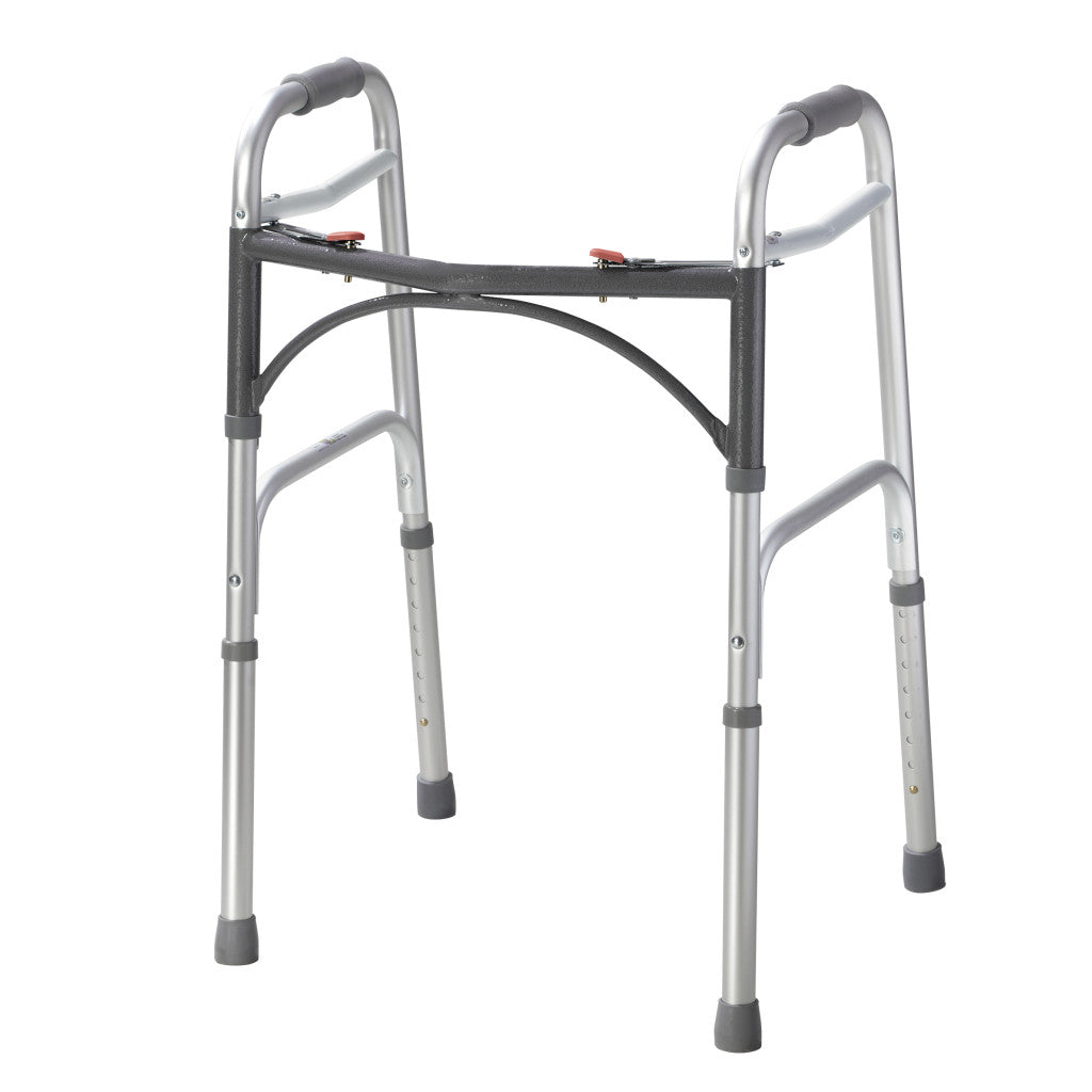 Deluxe Folding Walker, Two Button -BeHope