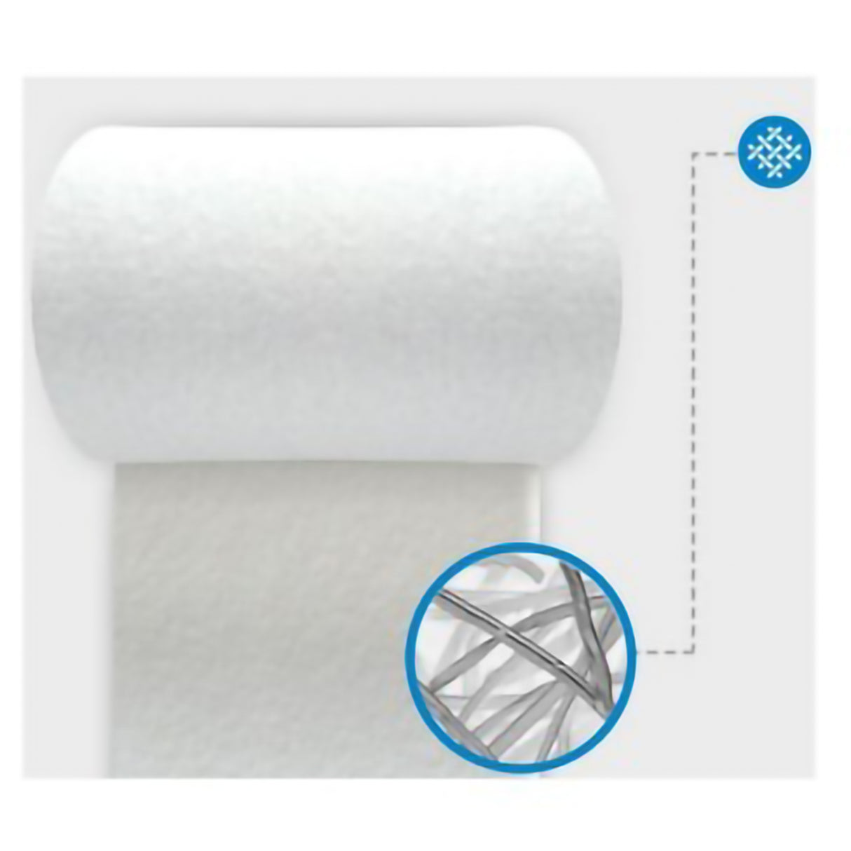 Hydroconductive Wound Dressing Drawtex® 4 X 4 Inch Slit Tube - BeHope