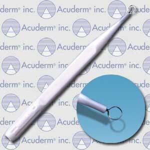 Dermal Curette Acu-Dispo-Curette® 5 Inch Length Flat Handle 4 mm Tip Loop Tip - BeHope