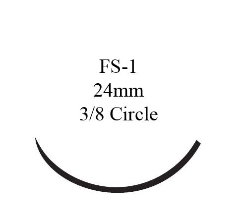 Absorbable Suture with Needle PDS™ II Polydioxanone FS-1 3/8 Circle Reverse Cutting Needle Size 2-0 Monofilament - BeHope