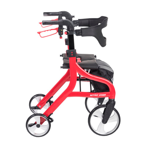 Nitro Sprint Rollator Red - BeHope