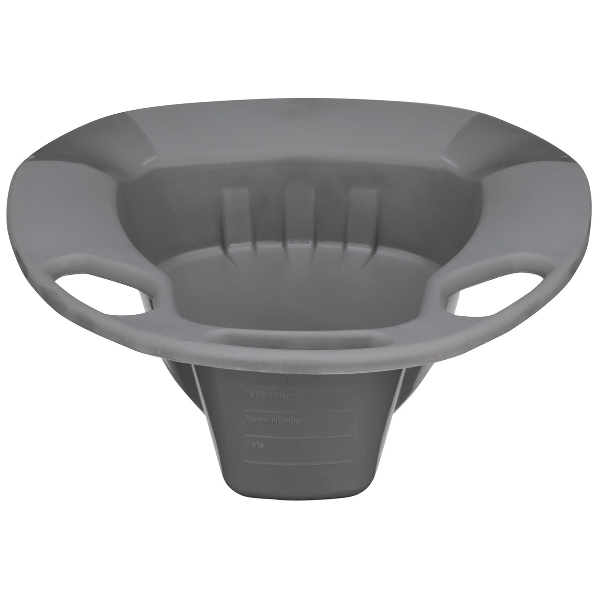 Stackable Bedpan McKesson Graphite 2 Quart / 1893 mL - BeHope