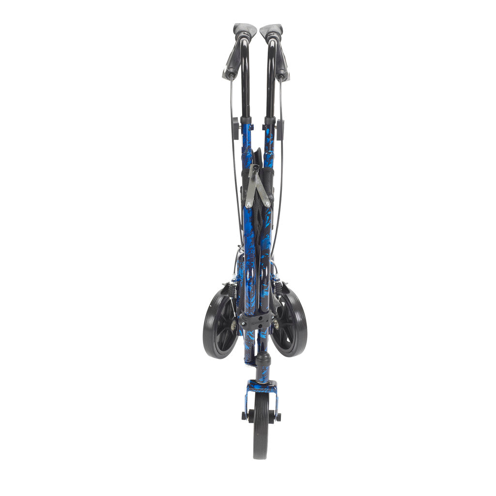 Deluxe 3 Wheel Aluminum Rollator, 7.5" Casters -BeHope