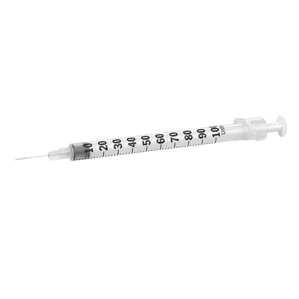 Standard Insulin Syringe with Needle Ultra-Fine™ 1 mL 1/2 Inch 30 Gauge NonSafety Regular Wall - BeHope