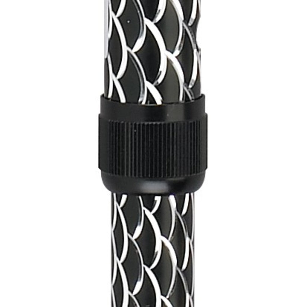 Offset Handle Cane Black Wave -BeHope