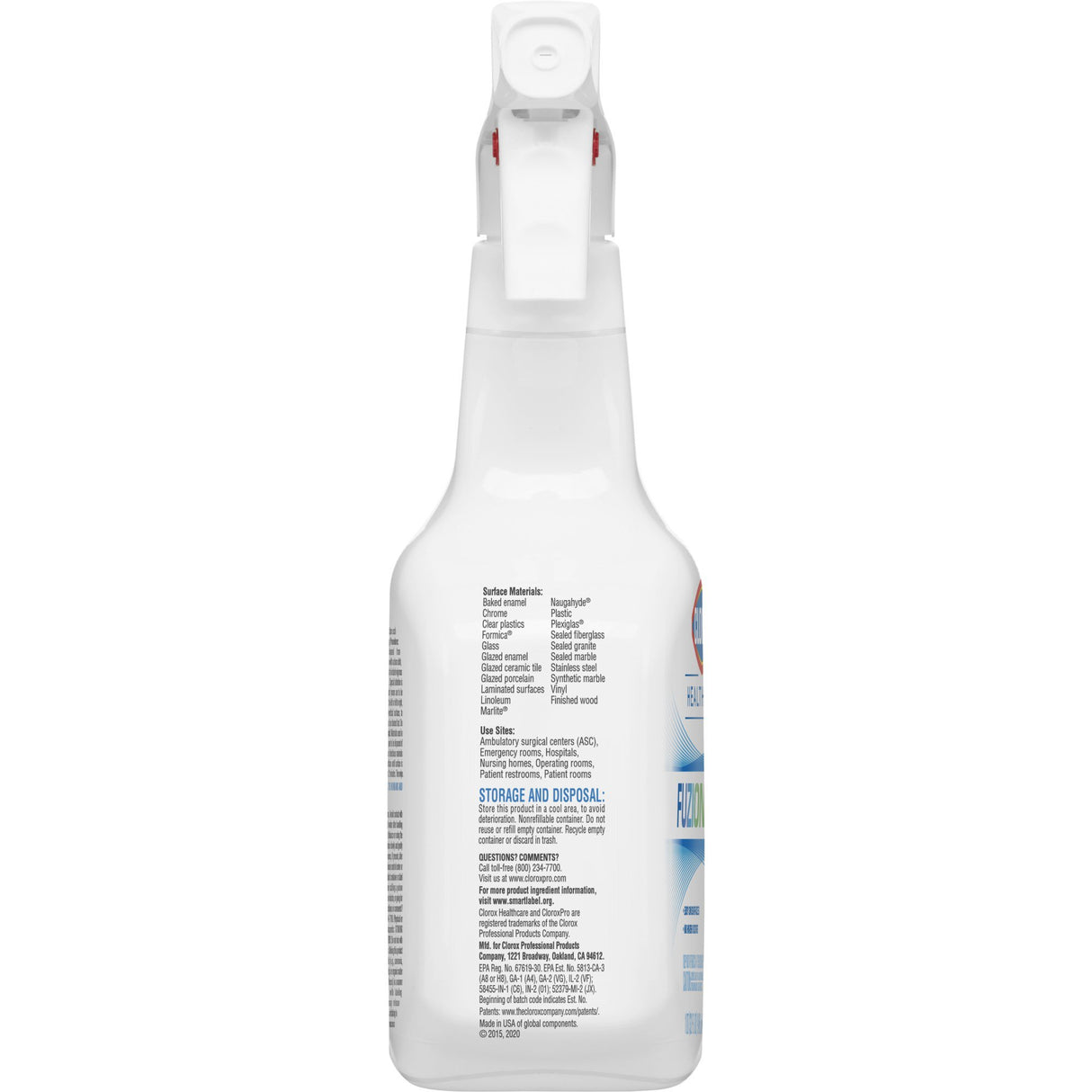 Surface Disinfectant Cleaner Clorox Healthcare® Fuzion™ Broad Spectrum Trigger Spray Liquid 32 oz. Bottle Scented NonSterile - BeHope