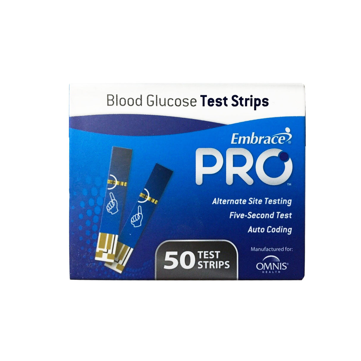 Blood Glucose Test Strips Embrace® 50 Strips per Pack - BeHope