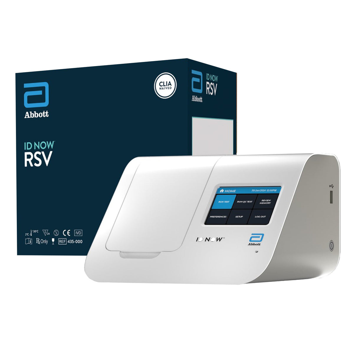 Respiratory Test Kit ID NOW™ Respiratory Syncytial Virus Test (RSV) 24 Tests CLIA Waived - BeHope