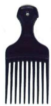 Hair Pick Dawn Mist® 2-1/4 Inch Black Plastic - BeHope