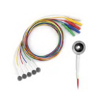 EEG Cup Electrode with Leadwire Grass® Neuro 10 per Pack - BeHope