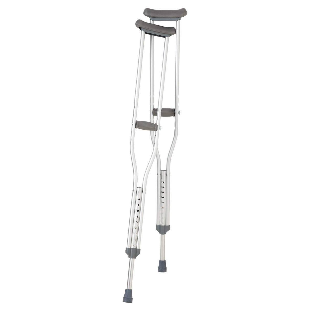 Underarm Crutches Tall Adult 5 Foot 10 Inch to 6 Foot 6 Inch User Height Aluminum Frame 250 lbs. Weight Capacity - BeHope
