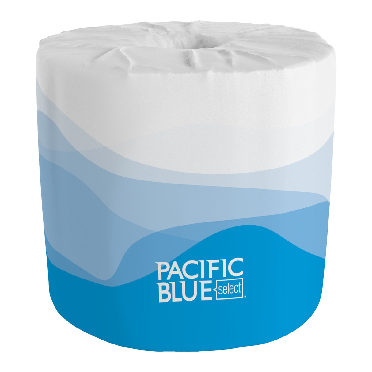 Toilet Tissue Pacific Blue Select® White 2-Ply Standard Size Cored Roll 550 Sheets 3-4/5 X 4 Inch - BeHope