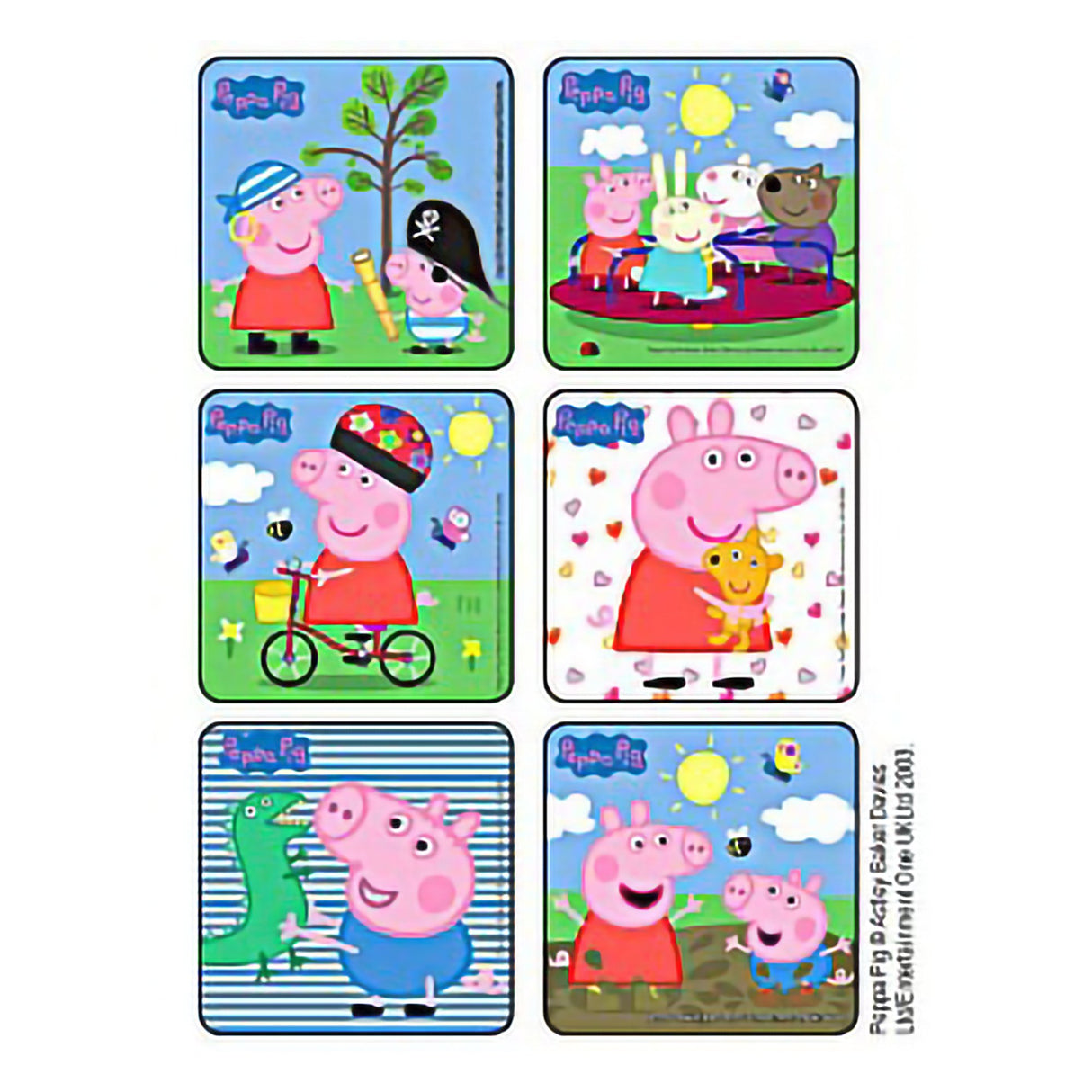 Kids Love Stickers® 75 per Roll Peppa Pig Sticker 2-1/2 Inch - BeHope