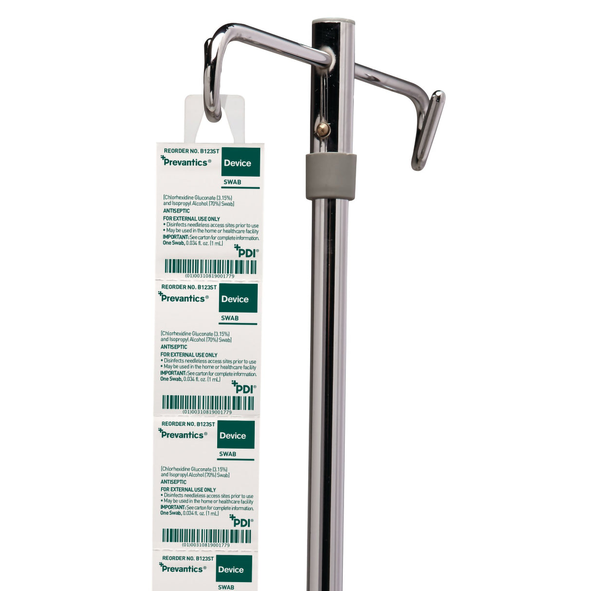 Device Swab Strip Prevantics® 3.15% / 70% Strength CHG (Chlorhexidine Gluconate) / Isopropyl Alcohol Individual Packet NonSterile - BeHope