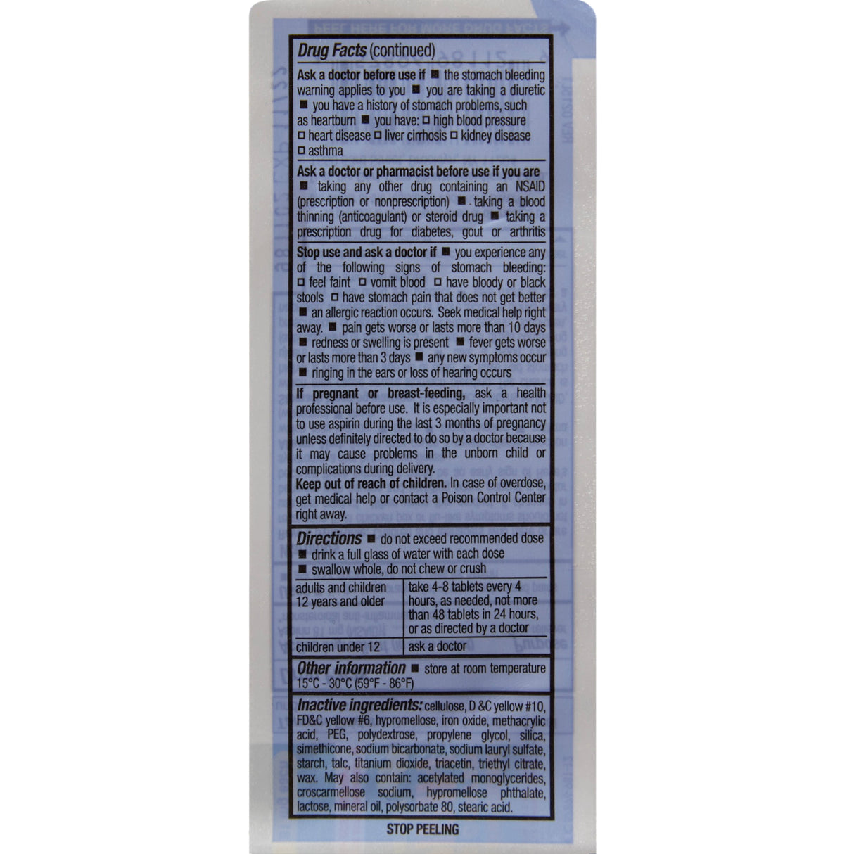 Pain Relief HEALTH STAR® 81 mg Strength Aspirin Tablet 120 per Bottle - BeHope