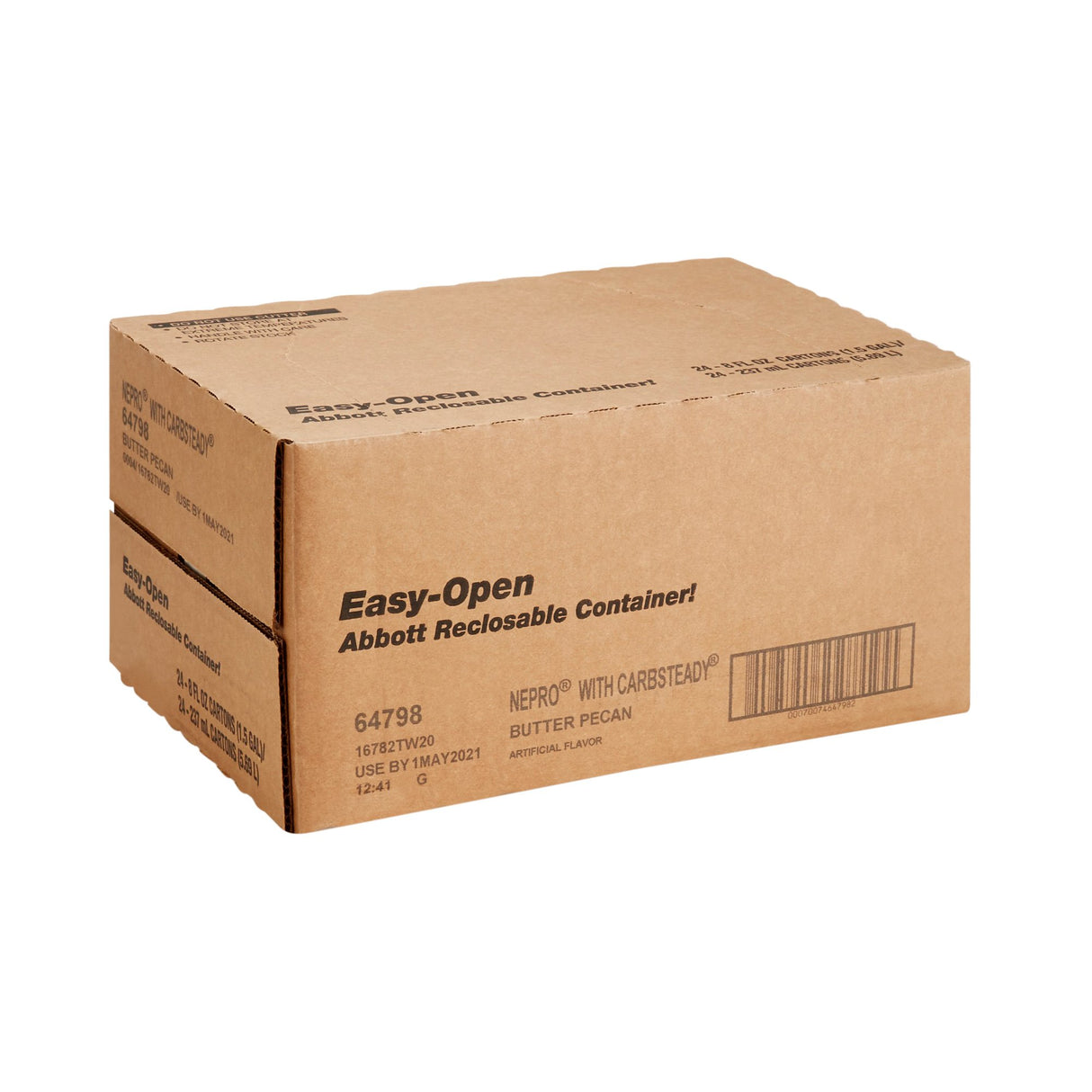 Oral Supplement Nepro® with Carbsteady® Butter Pecan Flavor Liquid 8 oz. Reclosable Carton - BeHope