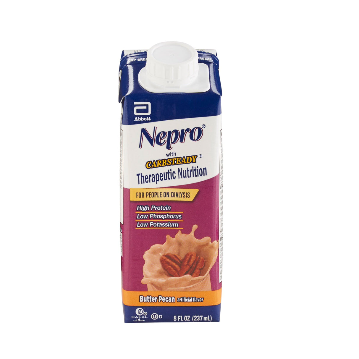 Oral Supplement Nepro® with Carbsteady® Butter Pecan Flavor Liquid 8 oz. Reclosable Carton - BeHope