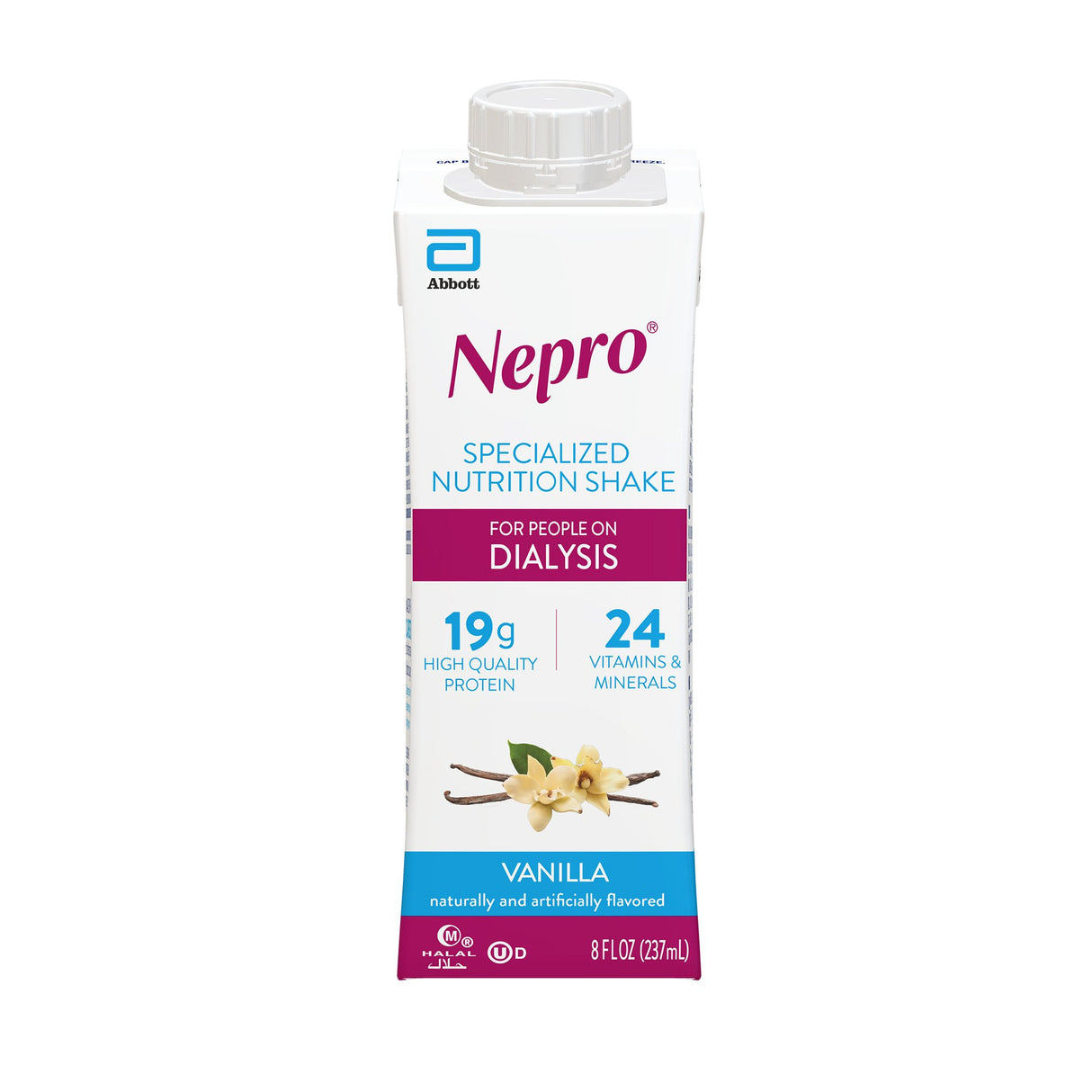 Oral Supplement Nepro® Vanilla Flavor Liquid 8 oz. Reclosable Carton - BeHope