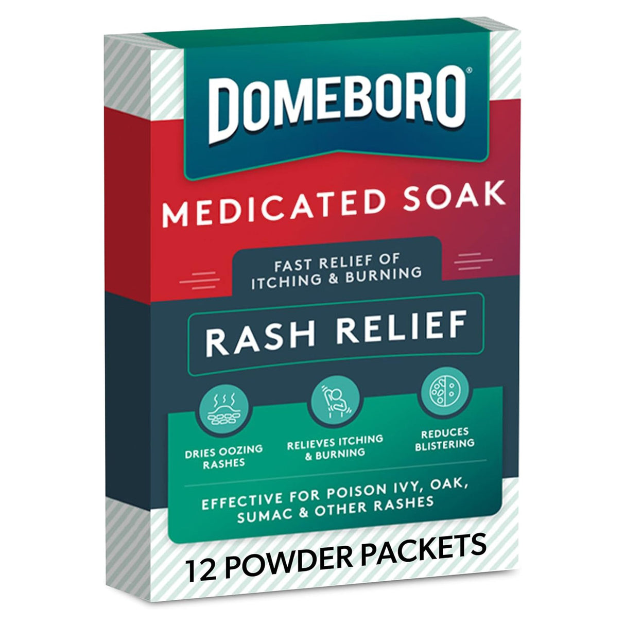 Itch Relief Domeboro® Rash Relief 952 mg - 1347 mg Strength Powder 2.2 Grams Individual Packet - BeHope