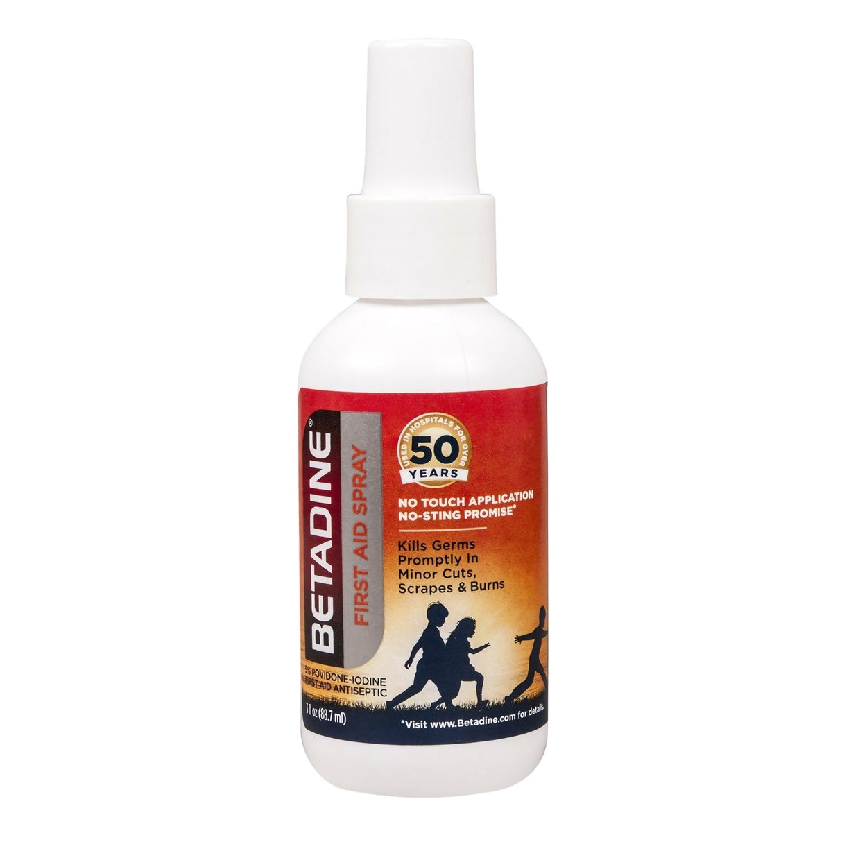 Antiseptic Povidone-Iodine Betadine® Topical Liquid 3 oz. Spray Bottle - BeHope
