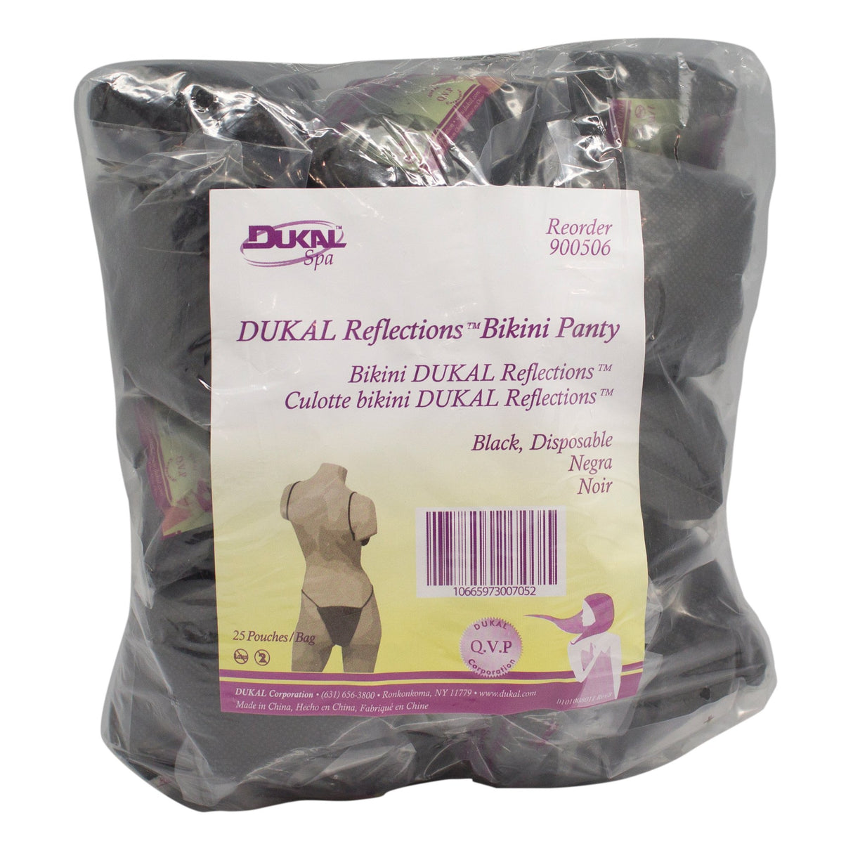 Bikini Panty Dukal Reflections™ Black Disposable - BeHope