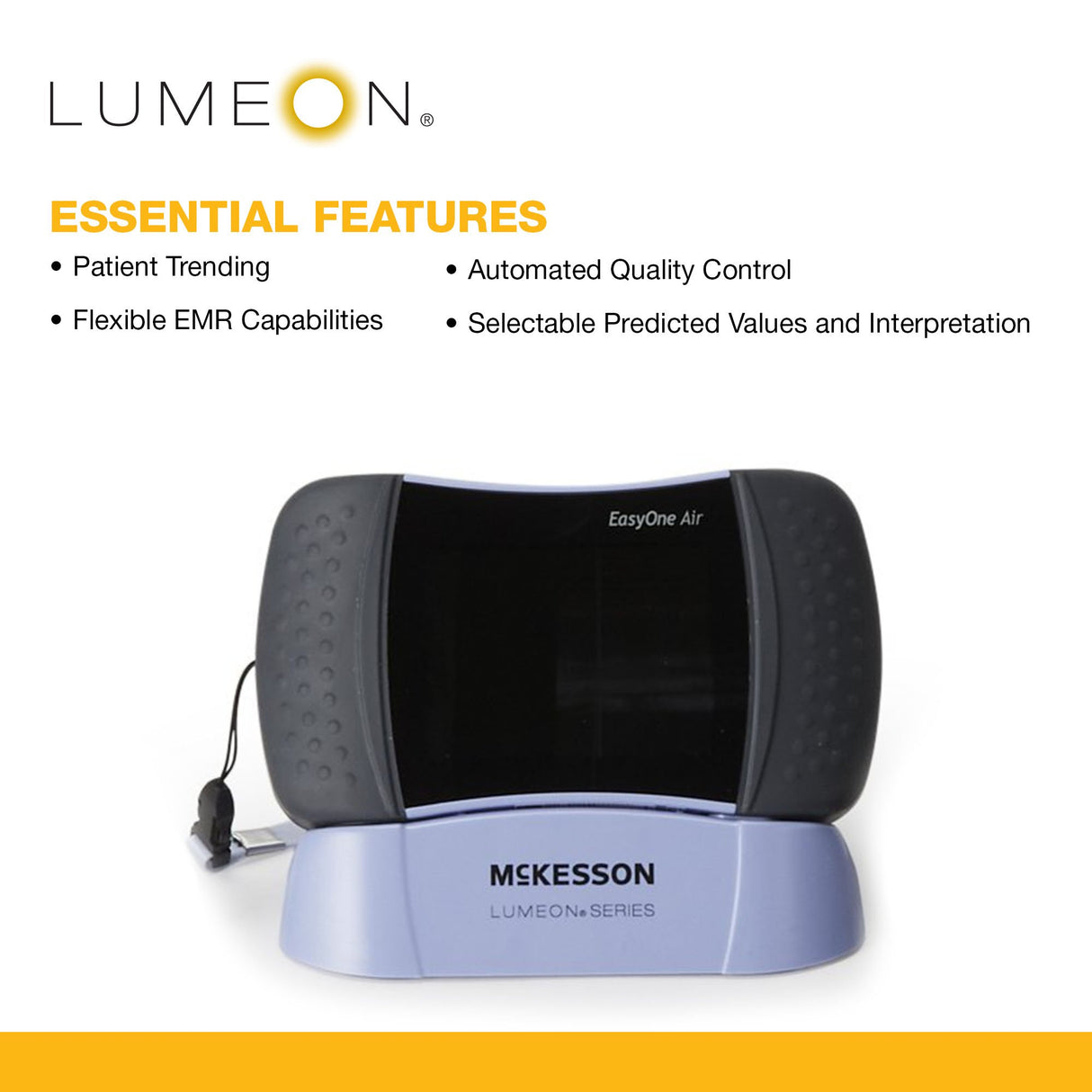 Mckesson Lumeon™ Easyone Air Portable Point of Care Spirometer System - BeHope