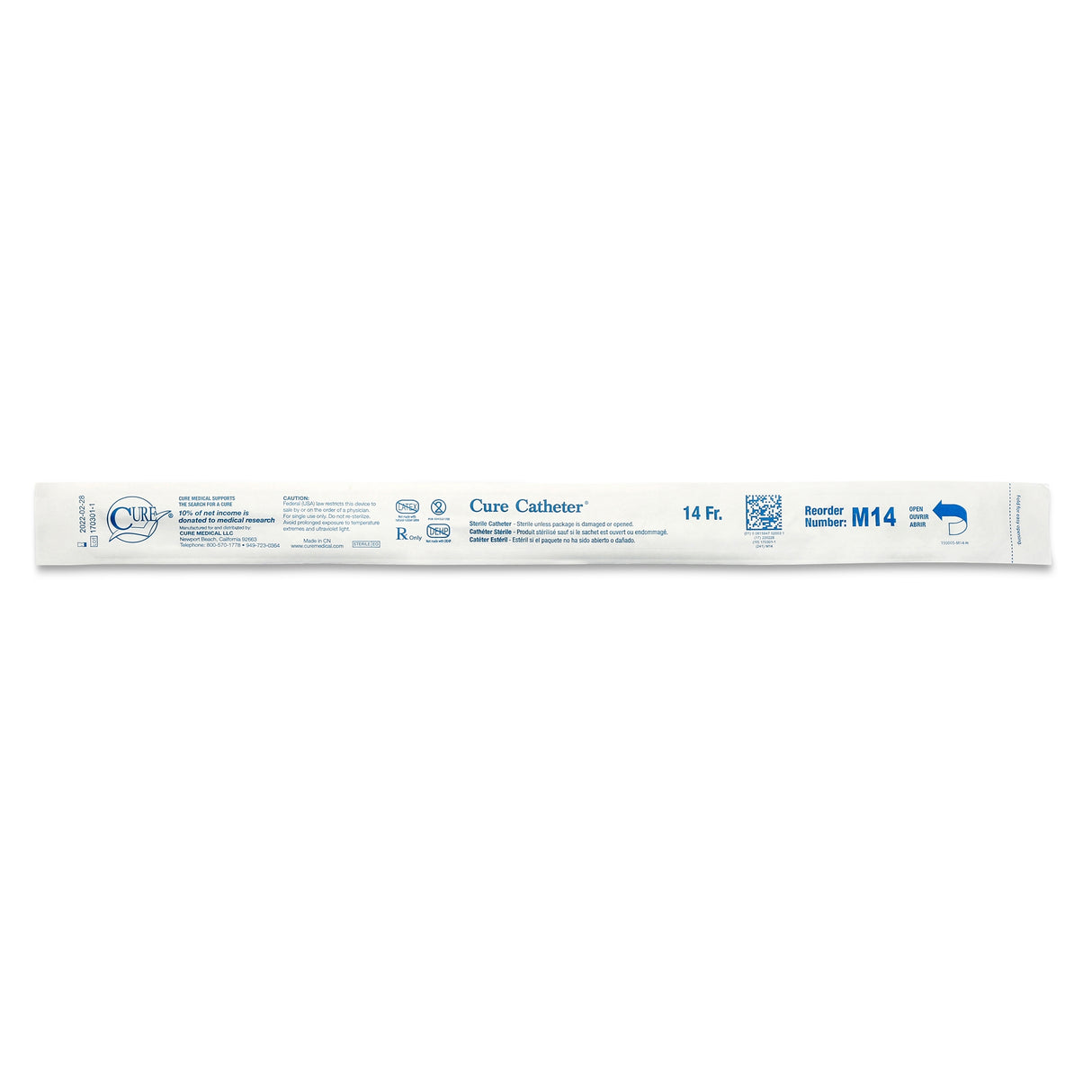 Urethral Catheter Cure Ultra® Straight Tip Lubricated Pvc - BeHope