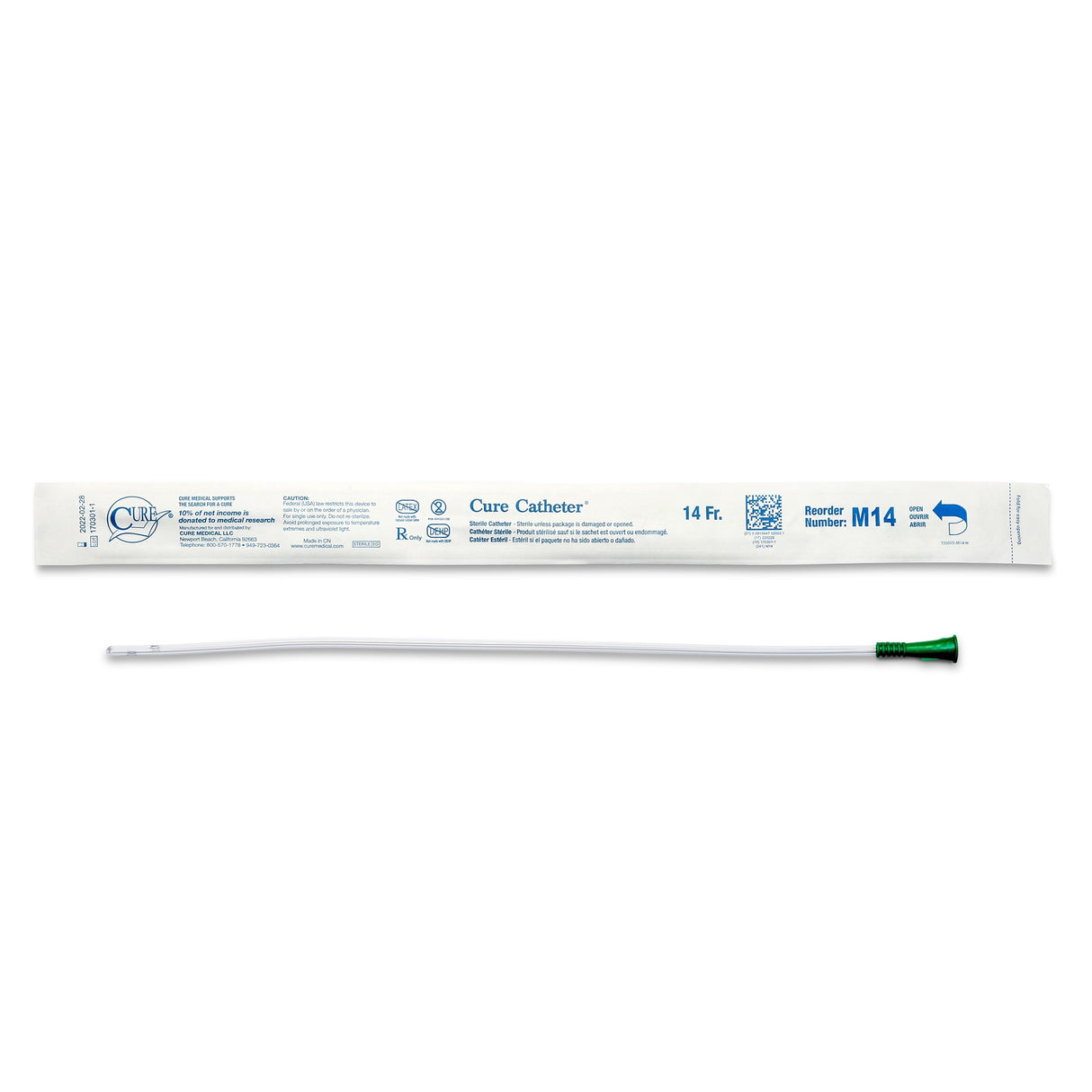 Urethral Catheter Cure Ultra® Straight Tip Lubricated Pvc - BeHope