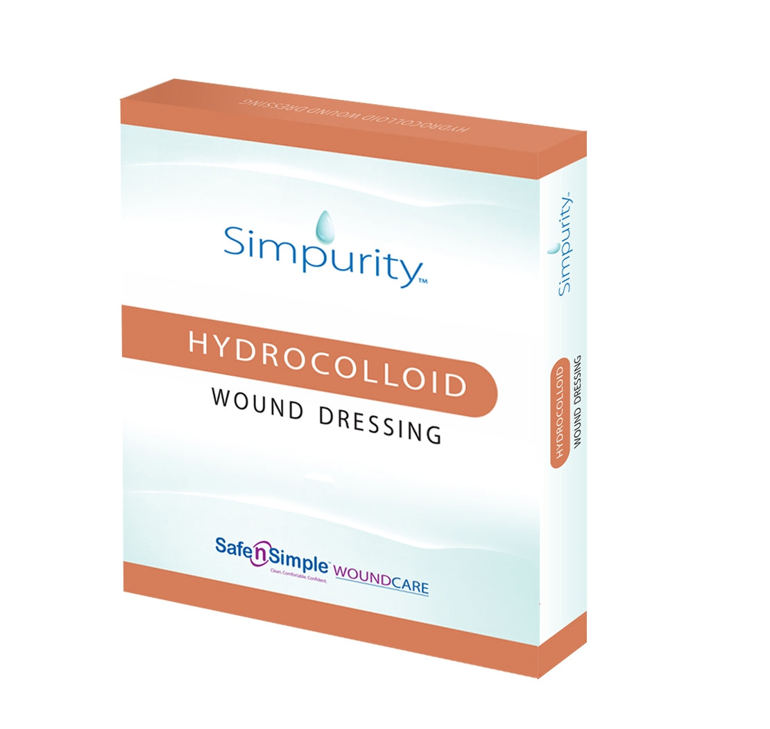 Hydrocolloid Dressing Simpurityâ„¢ Film Backing 4 X 4 Inch Square Hydrocolloid / Film - BeHope