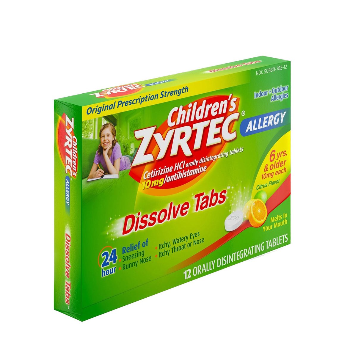 Children's Allergy Relief Zyrtec® 10 mg Strength Tablet 12 per Box - BeHope