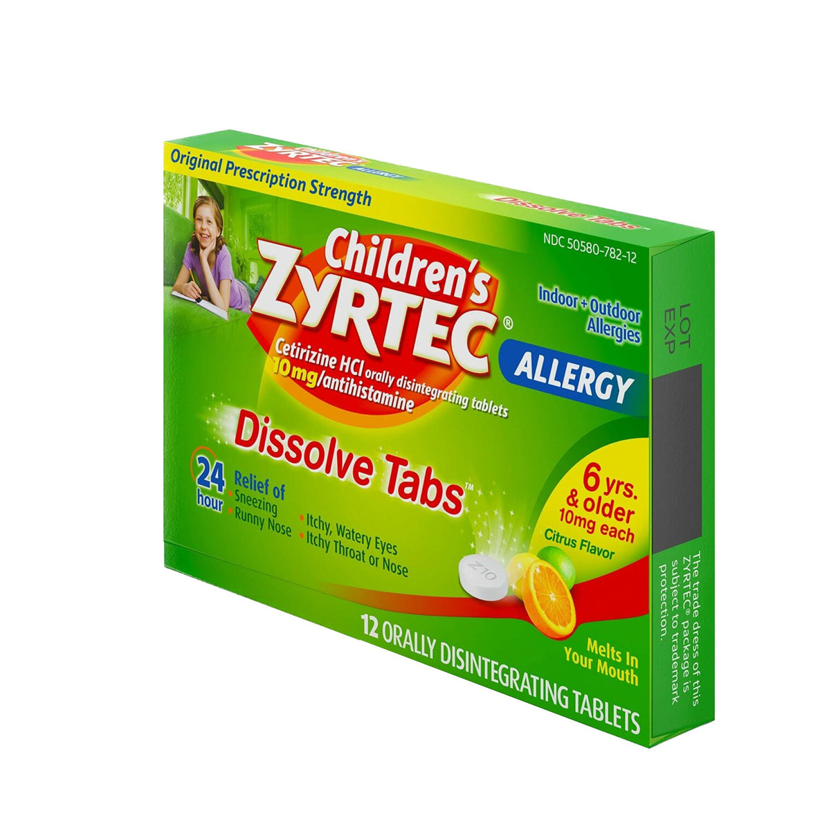 Children's Allergy Relief Zyrtec® 10 mg Strength Tablet 12 per Box - BeHope