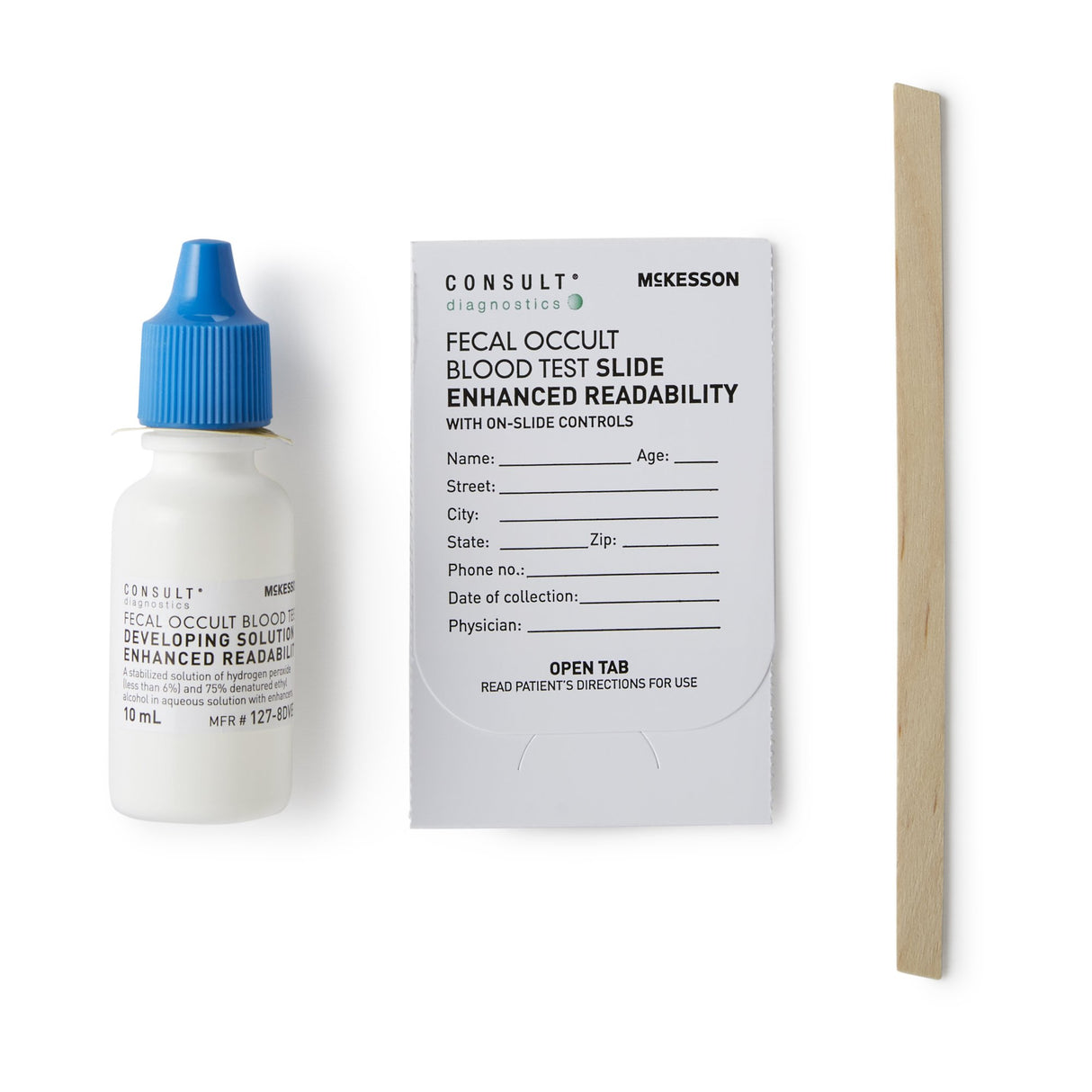Mckesson Consult™ Guaiac Fecal Occult Blood Test Kit CLIA Waived - BeHope