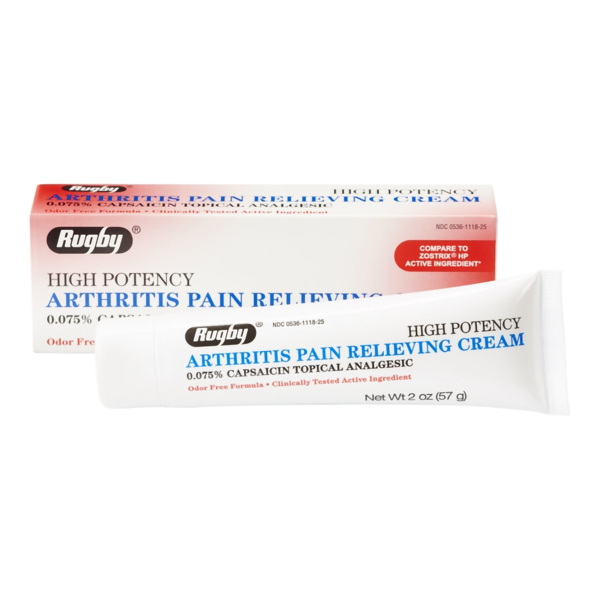 Topical Pain Relief Major® 0.075% Strength Capsaicin Cream 2 oz. - BeHope