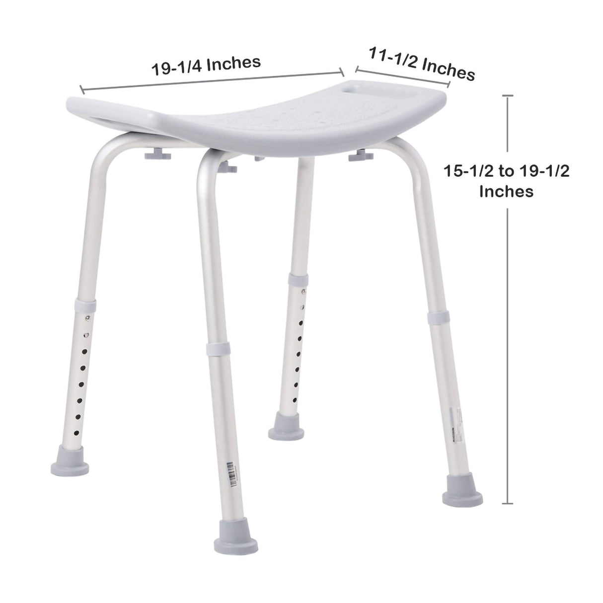 Bath Bench McKesson Aluminum with Drainage Holes - BeHope